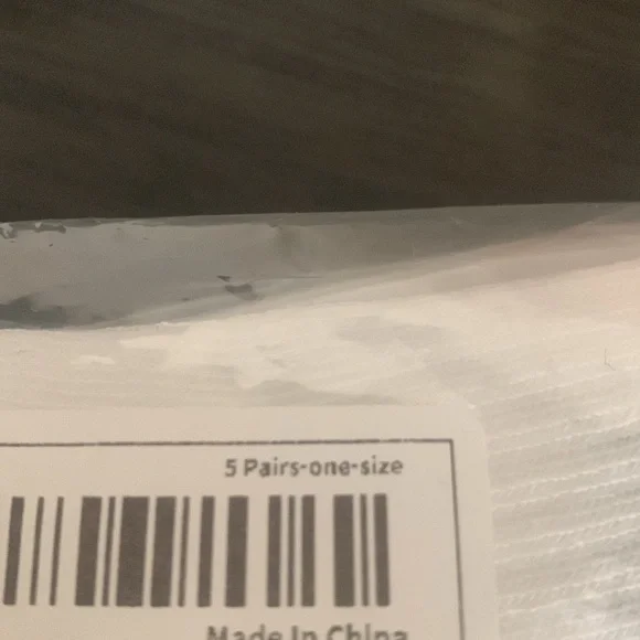 White Expression Socks, Simple & Breathable - Picture 2 of 3